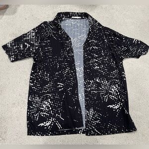 Black and White Patterned Shirt
